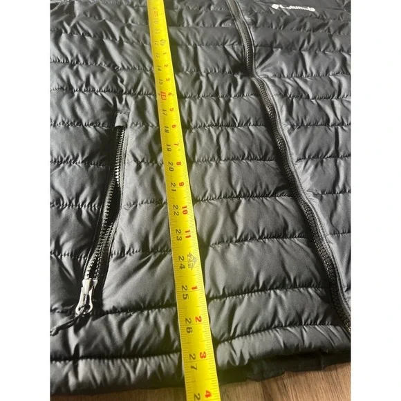 Columbia Omni-Heat Puffer Jacket Black Full Zip Lightweight Mock Neck Mens Sz M - Picture 5 of 11